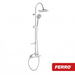 Coloană duș termostatică FERRO TRINITY + set de duș