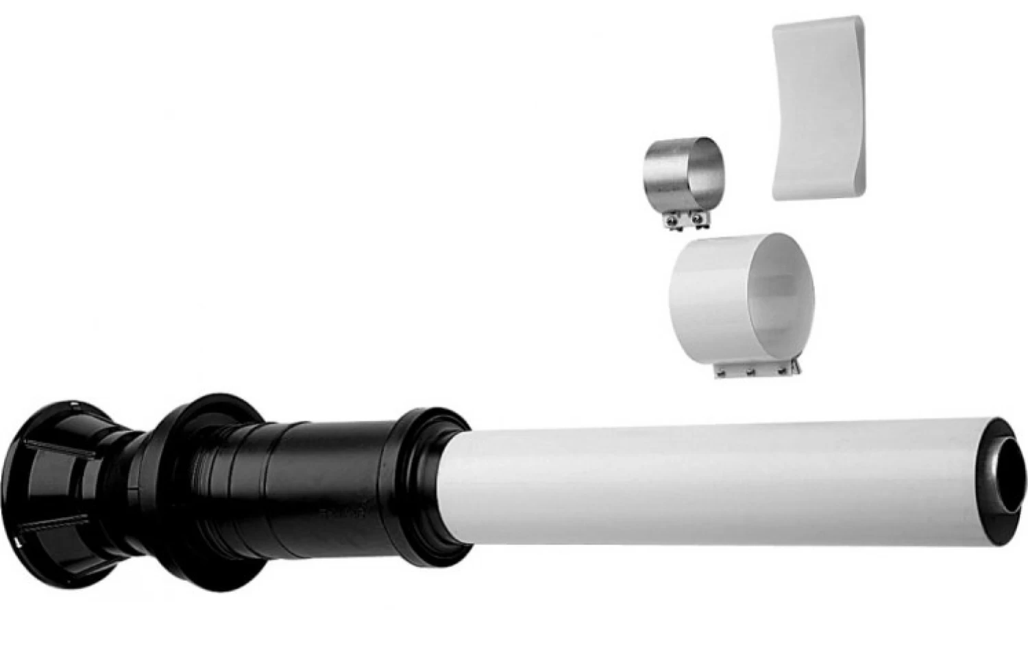 Terminal vertical coaxial BAXI pentru evacuare prin acoperiș