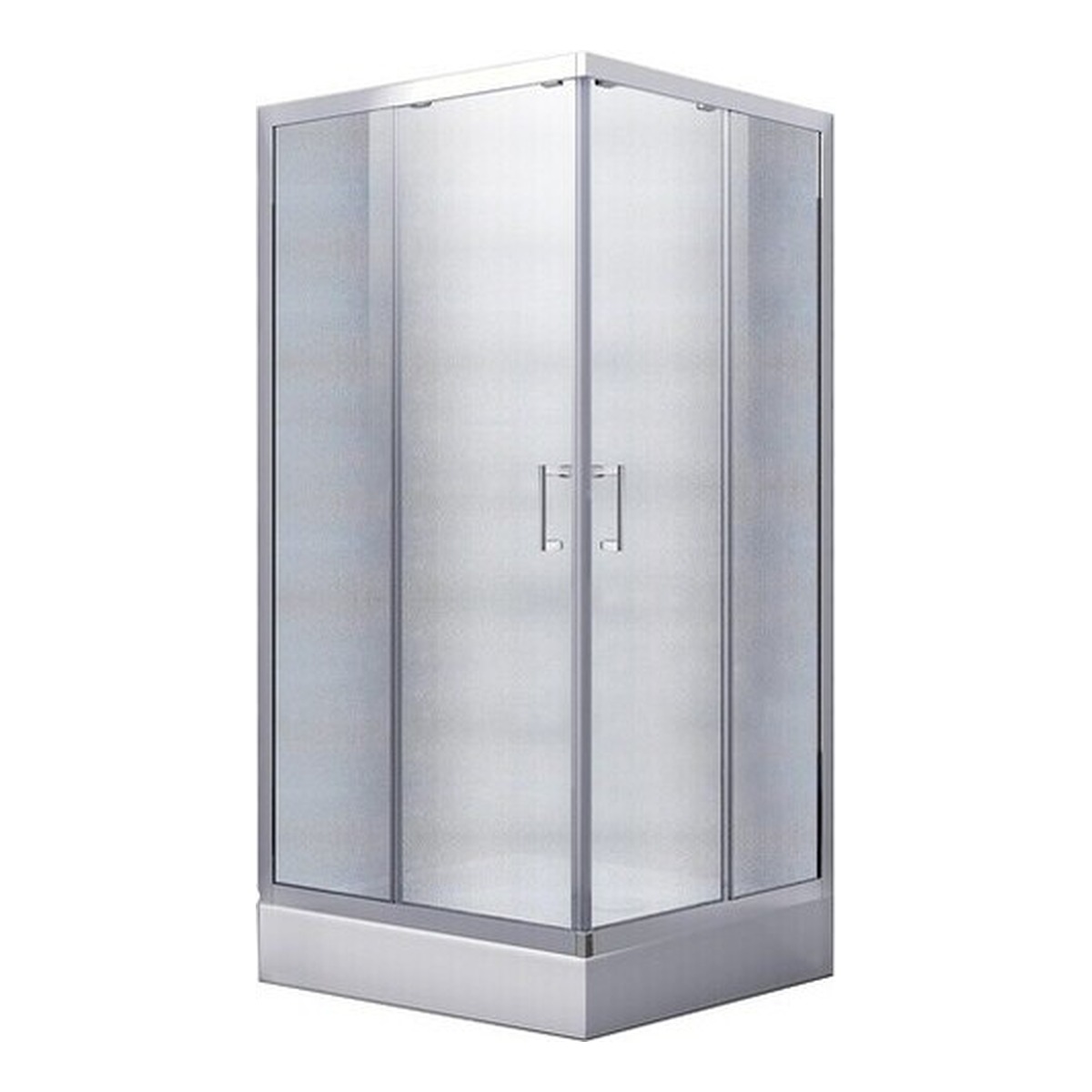 Душевая кабина Besco Modern, квадратная, раздвижные двери, 90×90×165 см, хромированный профиль