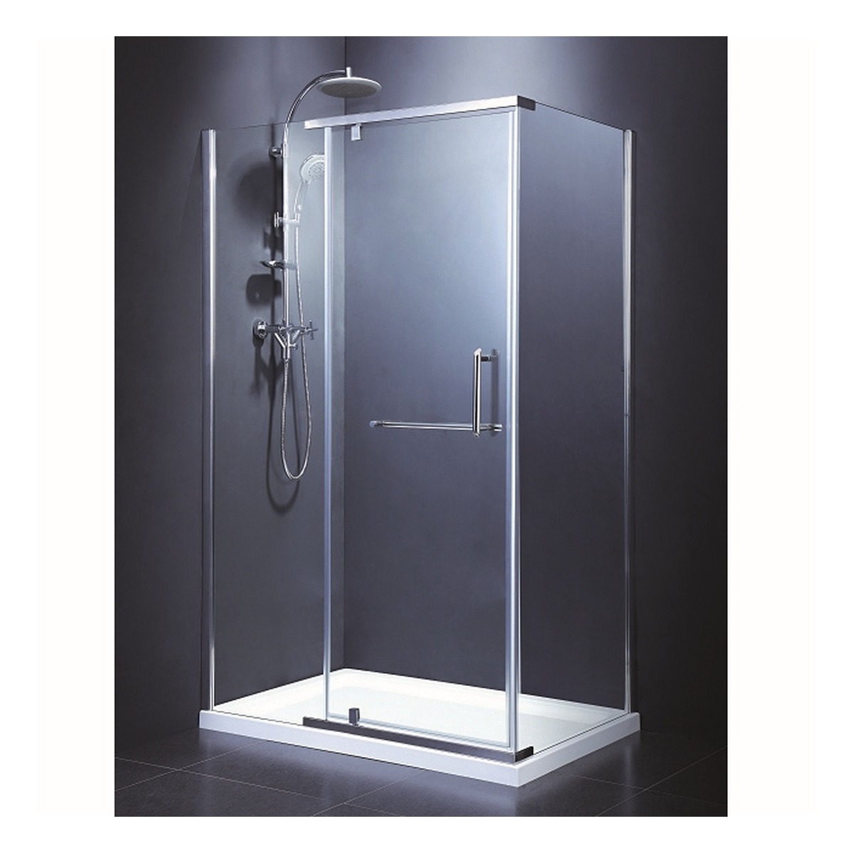 Душевая кабина Devit Comfort, прямоугольная, 120×80×190 см, хромированный профиль