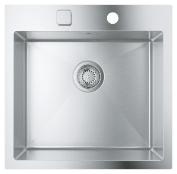 Chiuvetă de bucătărie GROHE K800, 1 cuvă, 51,8×51 cm, inox