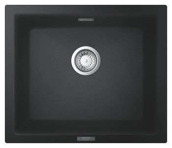 Кухонная мойка GROHE K700U, 1 чаша, 53,3×45,7 см, чёрный композит