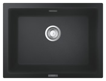 Кухонная мойка GROHE K700U, 1 чаша, 61×46 см, чёрный композит