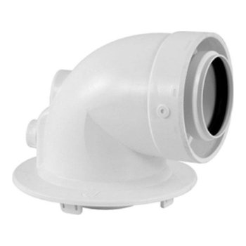 Короткий коаксиальный отвод 90° BAXI Ø 60/100 мм для котлов PRIME, KA00049