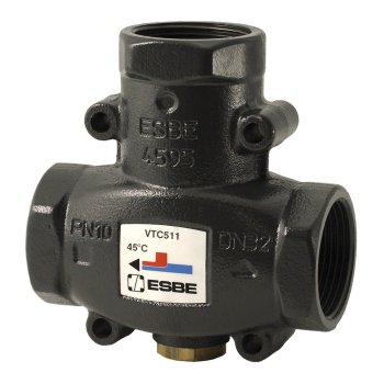 Ventil termic ESBE VTC 511, DN 32 (Rp 1 1/4″), deschidere la 60 °C