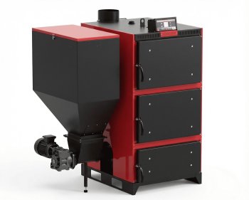 Cazan pe combustibil solid TERMODINAMIK EKY/S 60, 70 kW, cu buncher